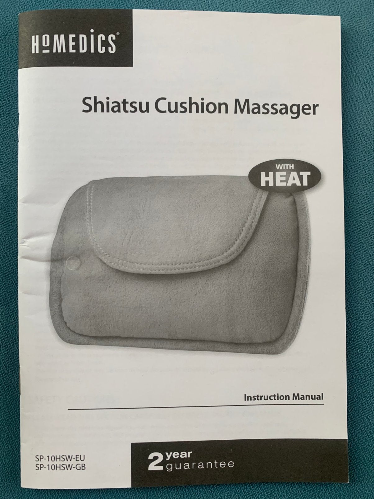 Homefics massagekussen met warmte, Enlèvement ou Envoi, Comme neuf, Chaise de massage ou Coussin