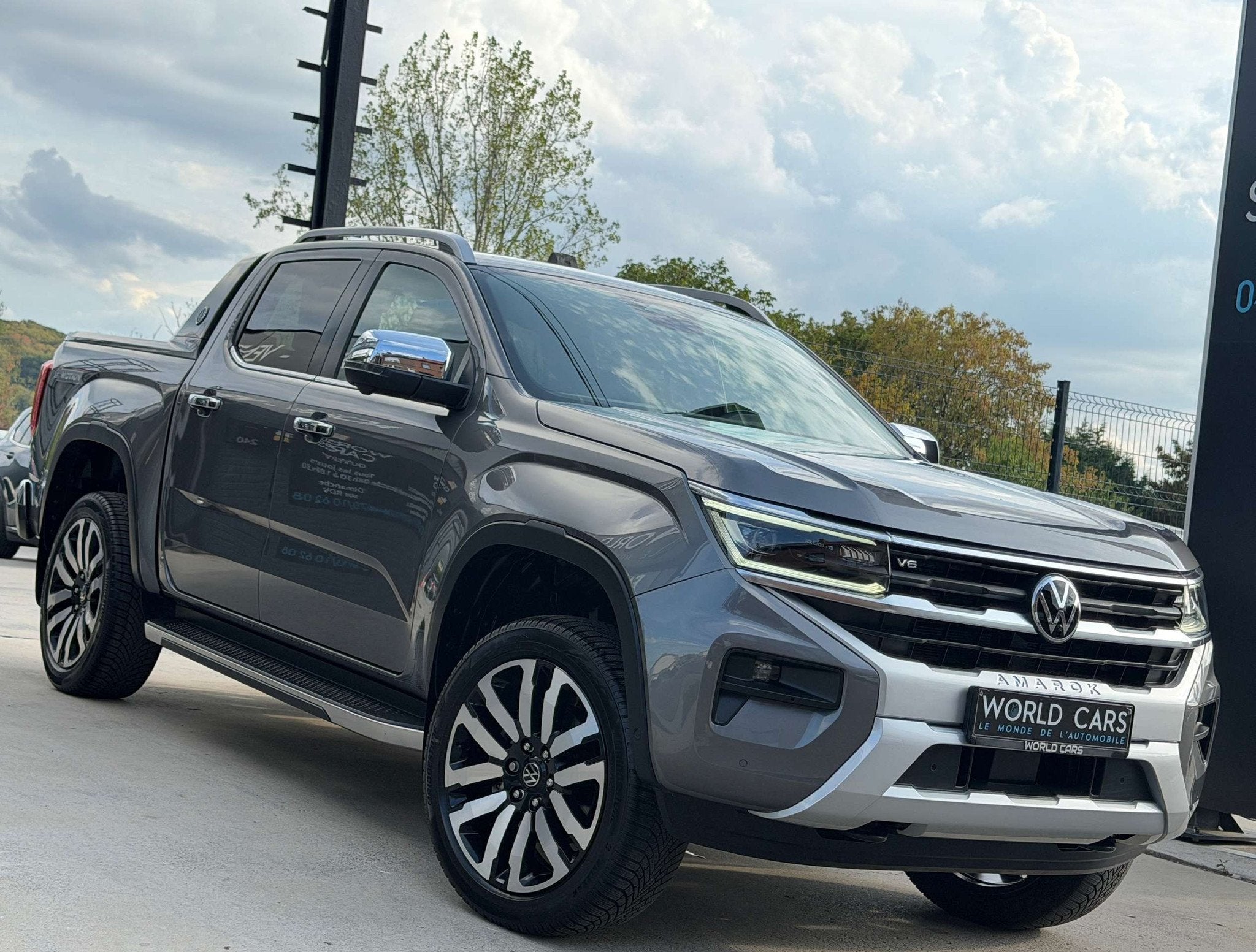 Volkswagen Amarok 3.0 V6 TDi 4Motion Aventura- TVAC/BTW*IN-, Autos, Cuir, Argent ou Gris, Achat, Noir