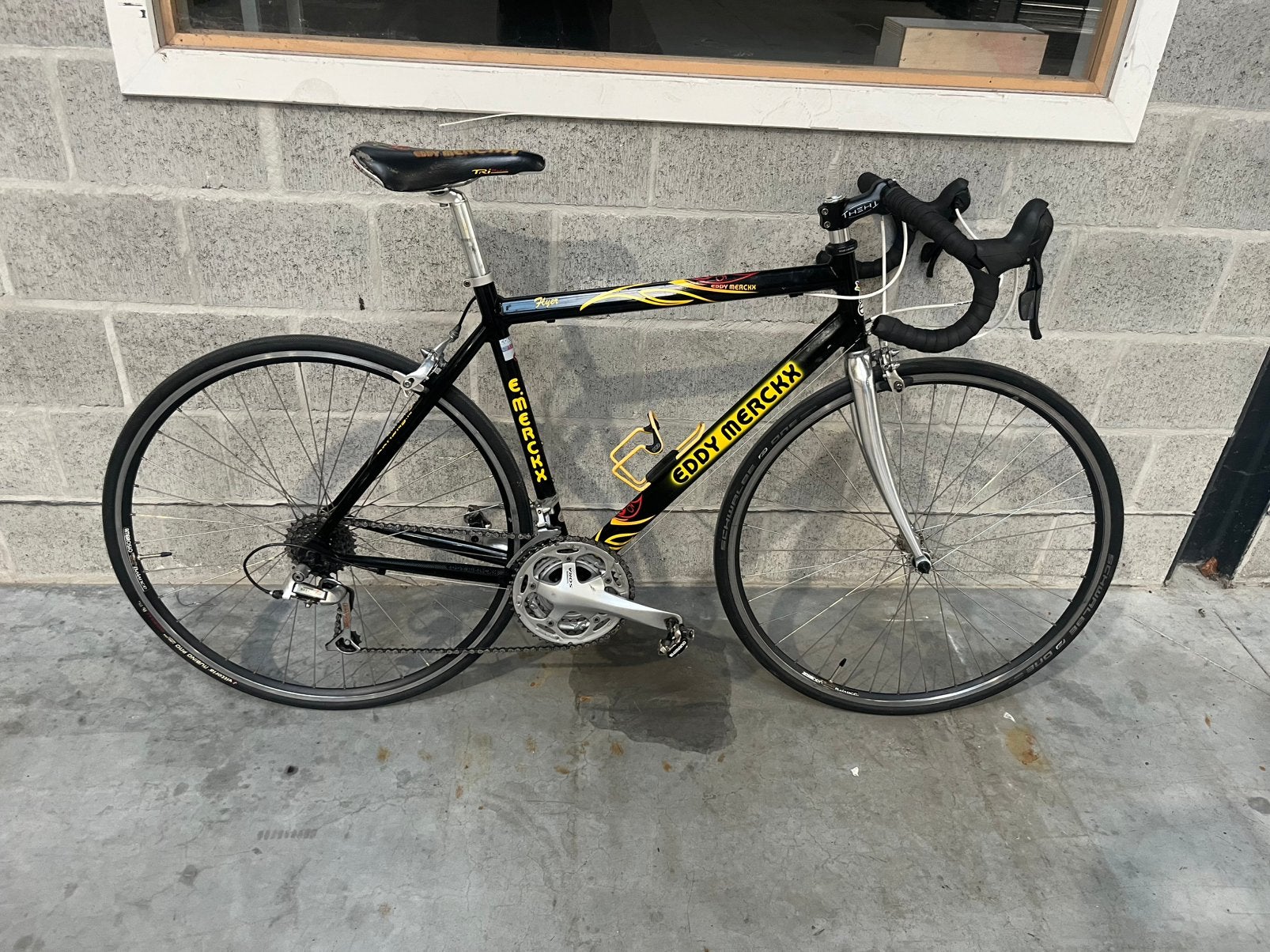 Eddy Merckx koersfiets, 10 tot 15 versnellingen, Velgrem, Minder dan 49 cm, Zo goed als nieuw