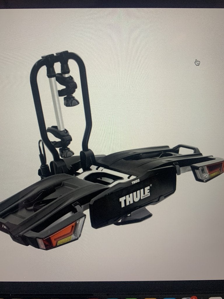 Thule fietsendrager Thule EasyFold XT 933, Ophalen, Zo goed als nieuw, Brede banden, 2 fietsen