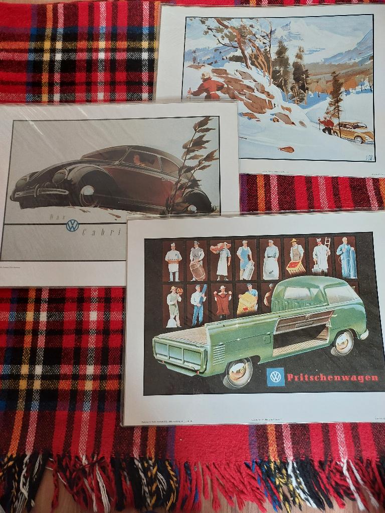 3x Poster / affiche Volkswagen Kever T1 Parc Oldtimer, Verzamelen, Automerken, Motoren en Formule 1, Nieuw, Auto's, Verzenden
