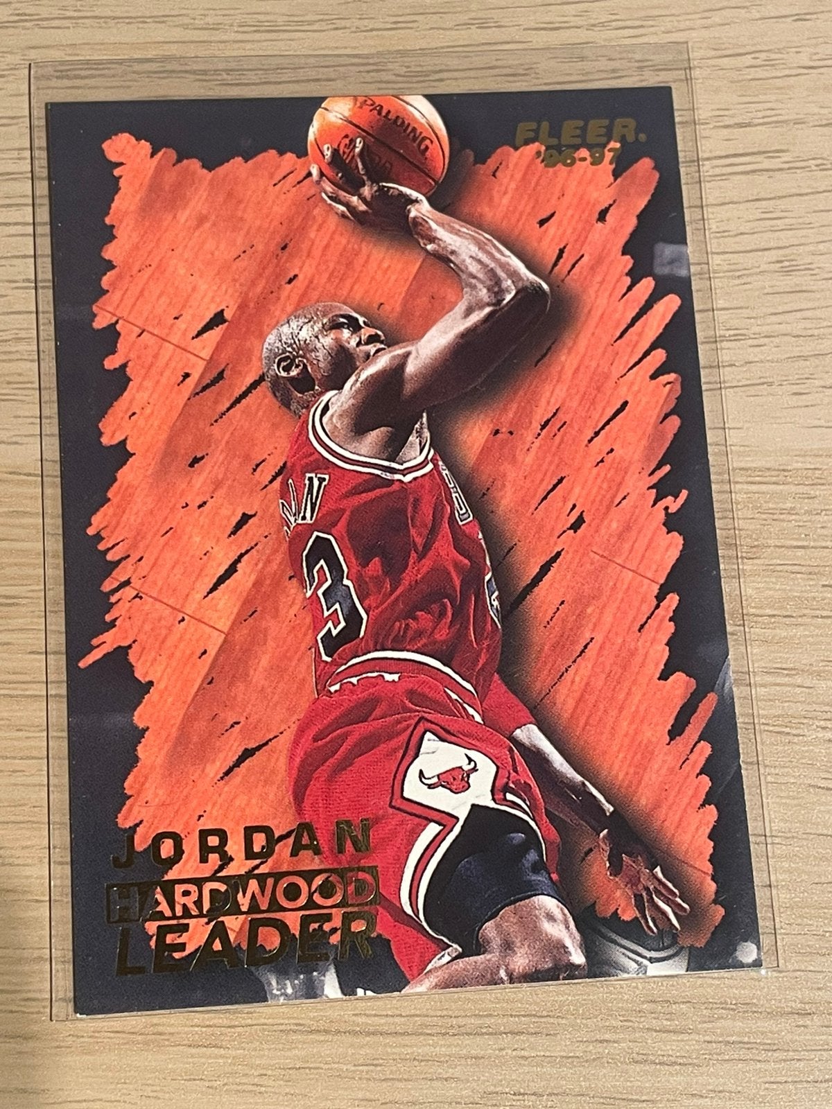 Michael Jordan en cuir 96-97 Hardwood Leader, Enlèvement ou Envoi, Neuf, Image