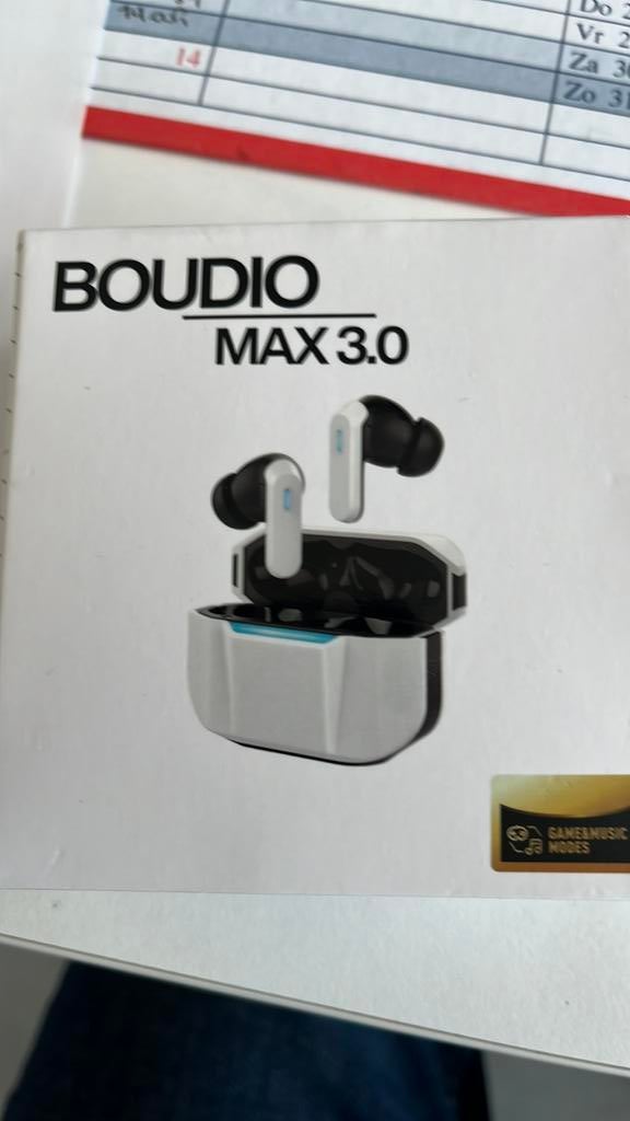 BOUDIO MAX 3.0 In ears, Ophalen, Nieuw