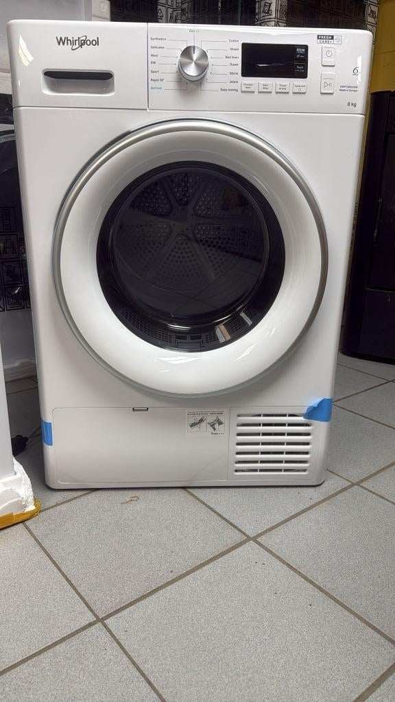 Condens Droogkasten Merk Whirlpool 8Kg, Elektronische apparatuur, Ophalen, Anti-kreukfase, 8 tot 10 kg, Nieuw