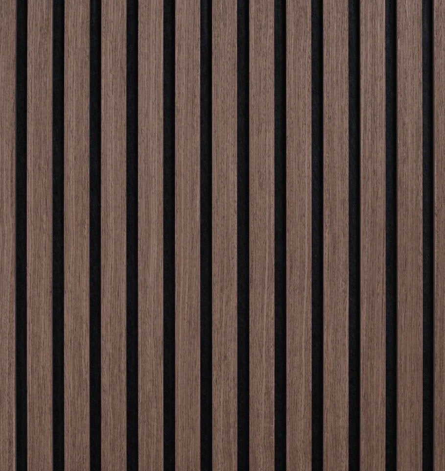 Panneau acoustiques Noyer 12pc 60x280 cm + angles 4pc, Enlèvement, Comme neuf, Autres matériaux, 20 à 50 mm