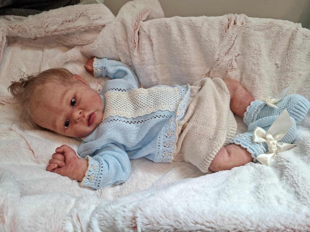 full body silicone reborn baby marshmallow, Verzamelen, Poppen, Ophalen of Verzenden, Nieuw, Babypop, Levensecht of Reborn