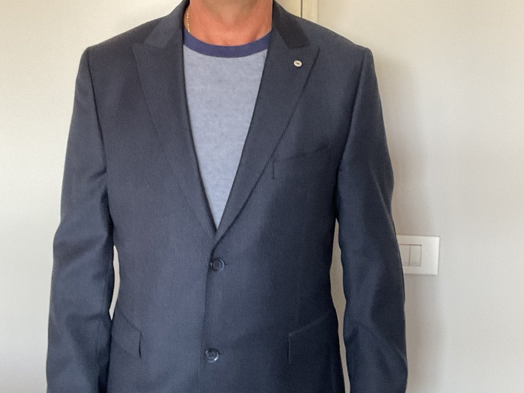 Heren blazer maat 52 van mr gregor, Neuf, Taille 52/54 (L), Enlèvement, Bleu
