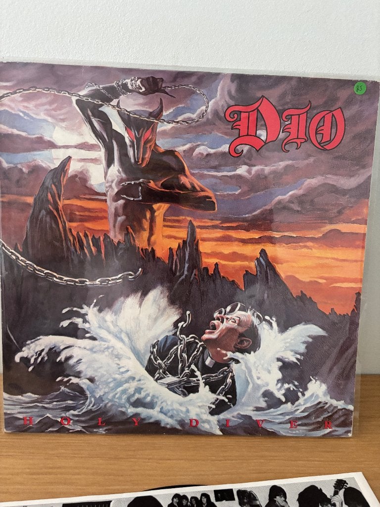 LP - Dio - Holy Diver, Beschermende buitenhoes, LP, Gebruikt, Ophalen of Verzenden
