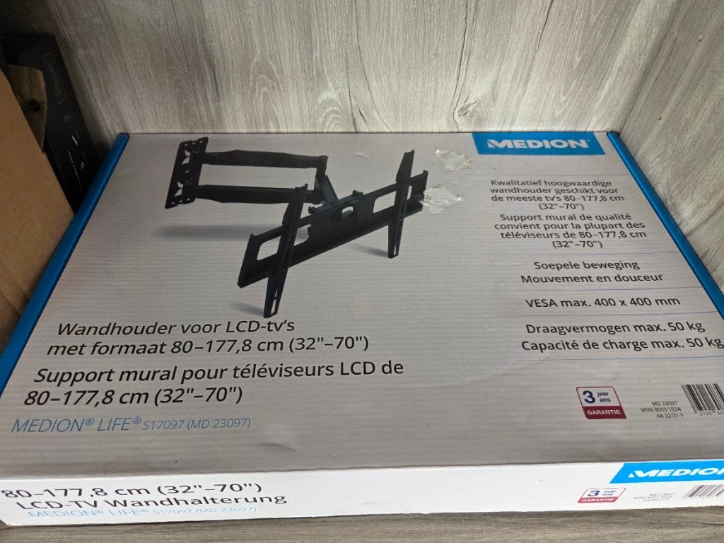 Medion TV wandhouder 32” – 70” (nieuw in verpakking), Enlèvement ou Envoi