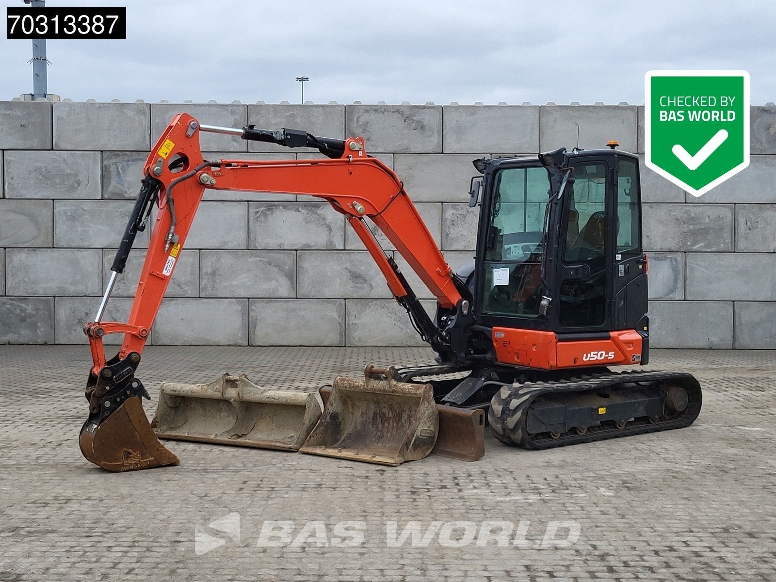 Kubota U50-5 3 Buckets, Zakelijke goederen, Machines en Bouw | Kranen en Graafmachines, Graafmachine