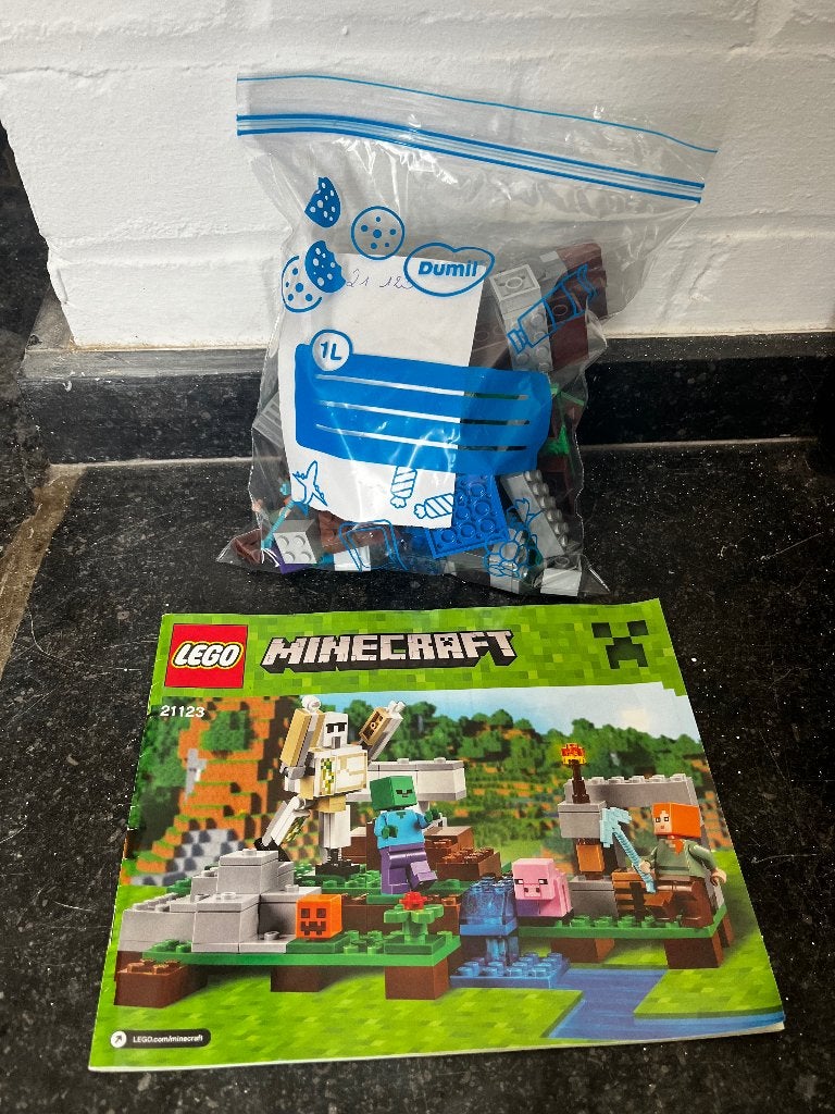 Lego Minecraft 21123 Le Golem de fer, Enlèvement ou Envoi, Minecraft, Lego, Ensemble complet