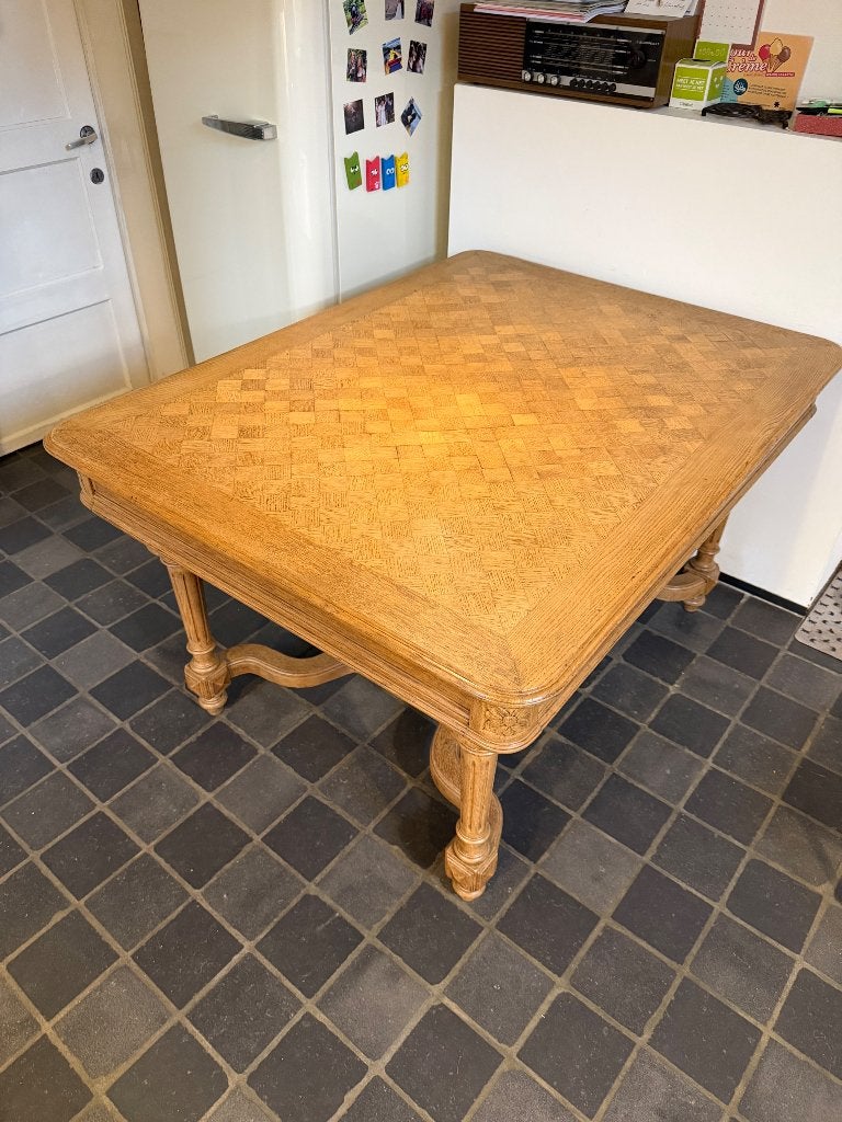Fraaie houten tafel, Huis en Inrichting, Tafels | Eettafels, Ophalen, Gebruikt, 100 tot 150 cm, Rond