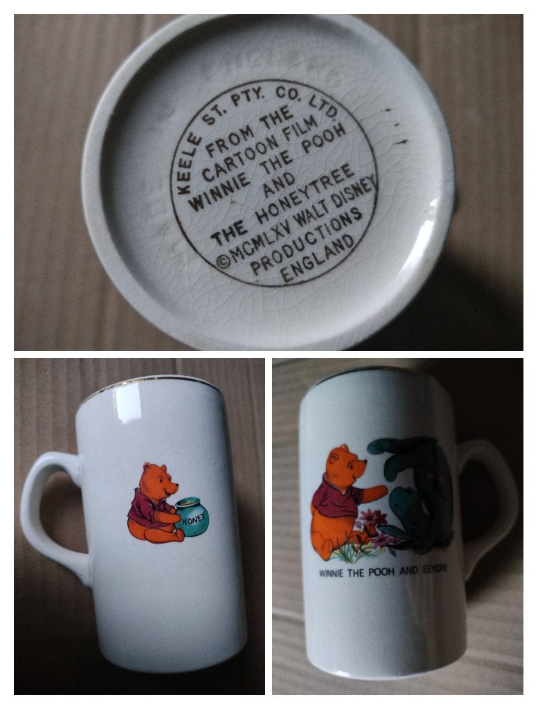 Keele street Winnie The Pooh and the honey tree 1965 mug, Verzamelen, Disney, Ophalen of Verzenden, Winnie de Poeh of vrienden