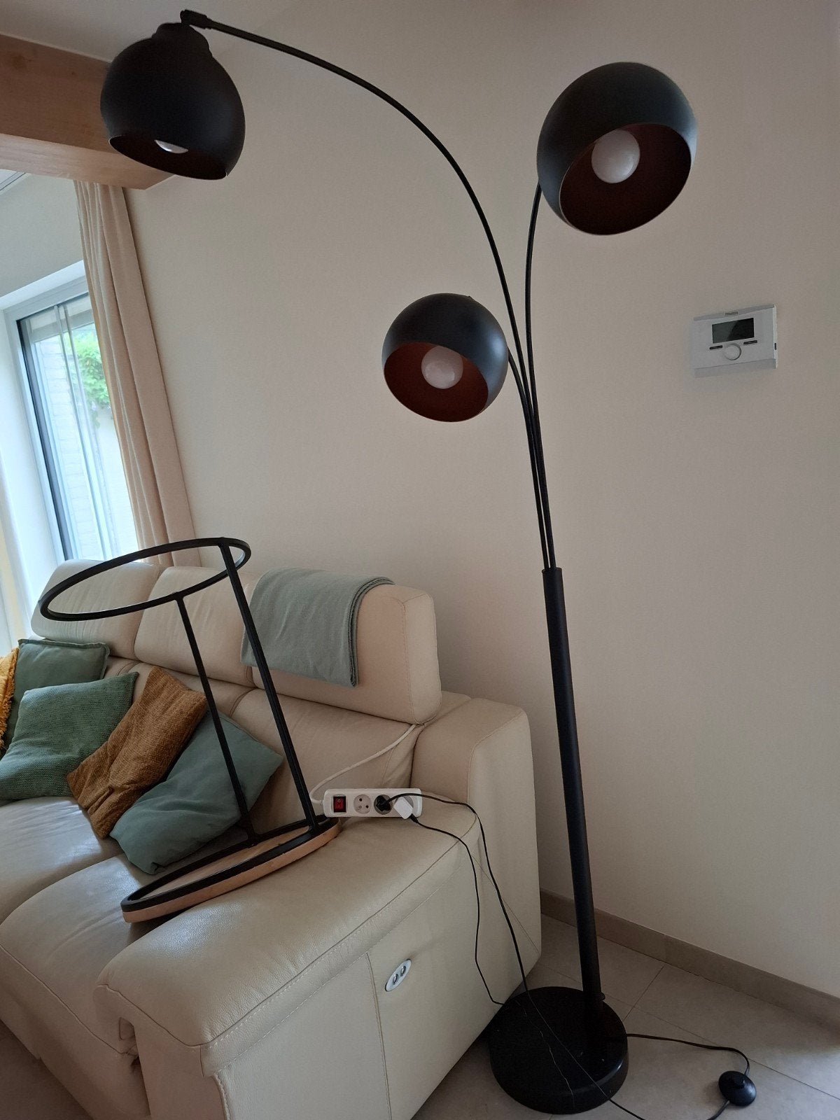 zwarte staanlamp, Huis en Inrichting, Lampen | Vloerlampen, Ophalen