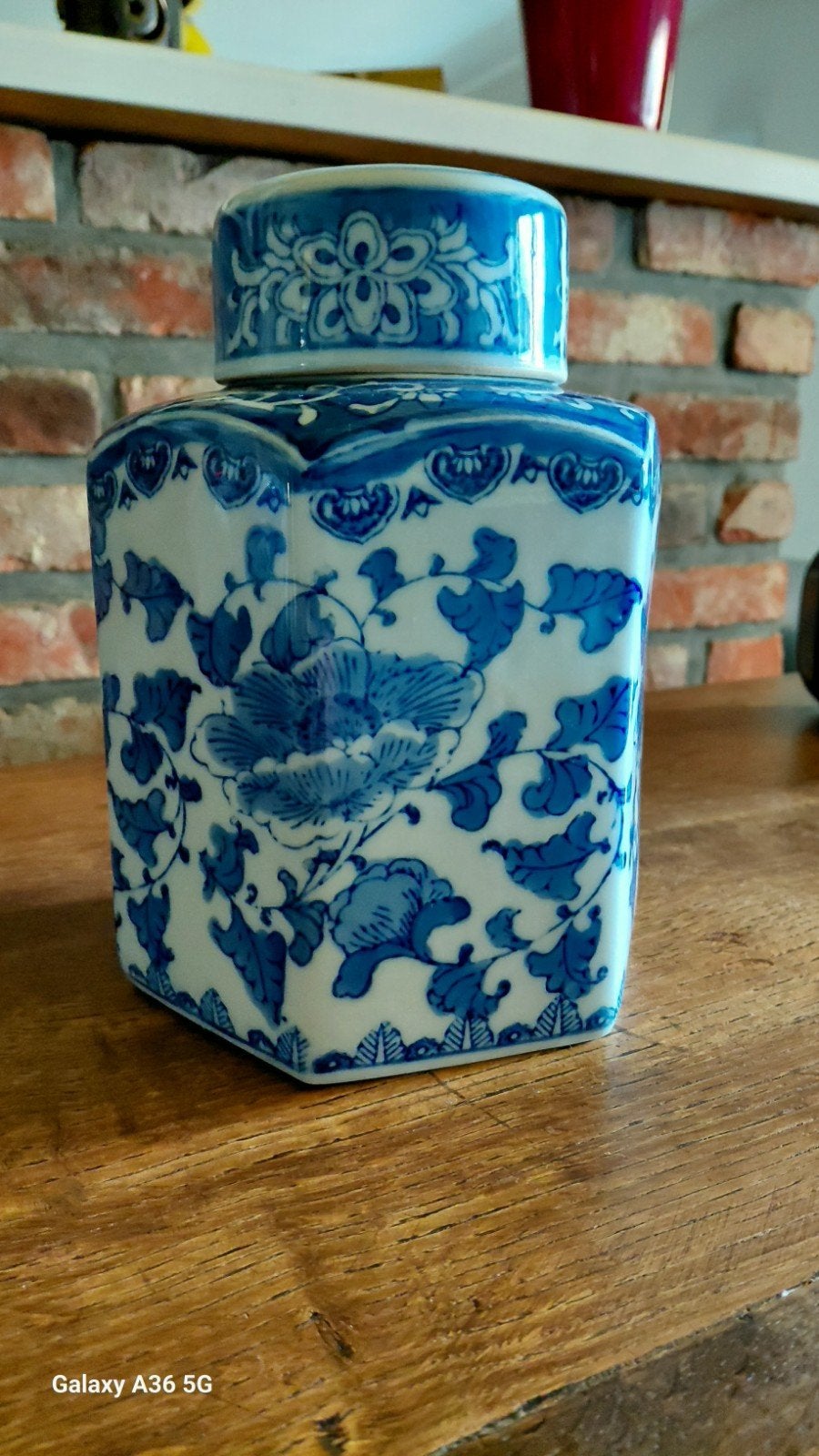 Pot chinois 6 carrés en céramique avec couvercle, Antiquités & Art, Antiquités | Vases, Enlèvement