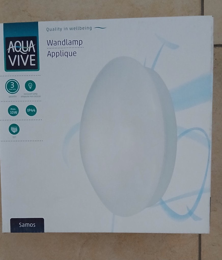 Applique blanche, idéale pour la salle de bain. Neuf!, Maison & Meubles, Neuf, LED, Enlèvement ou Envoi, Blanc