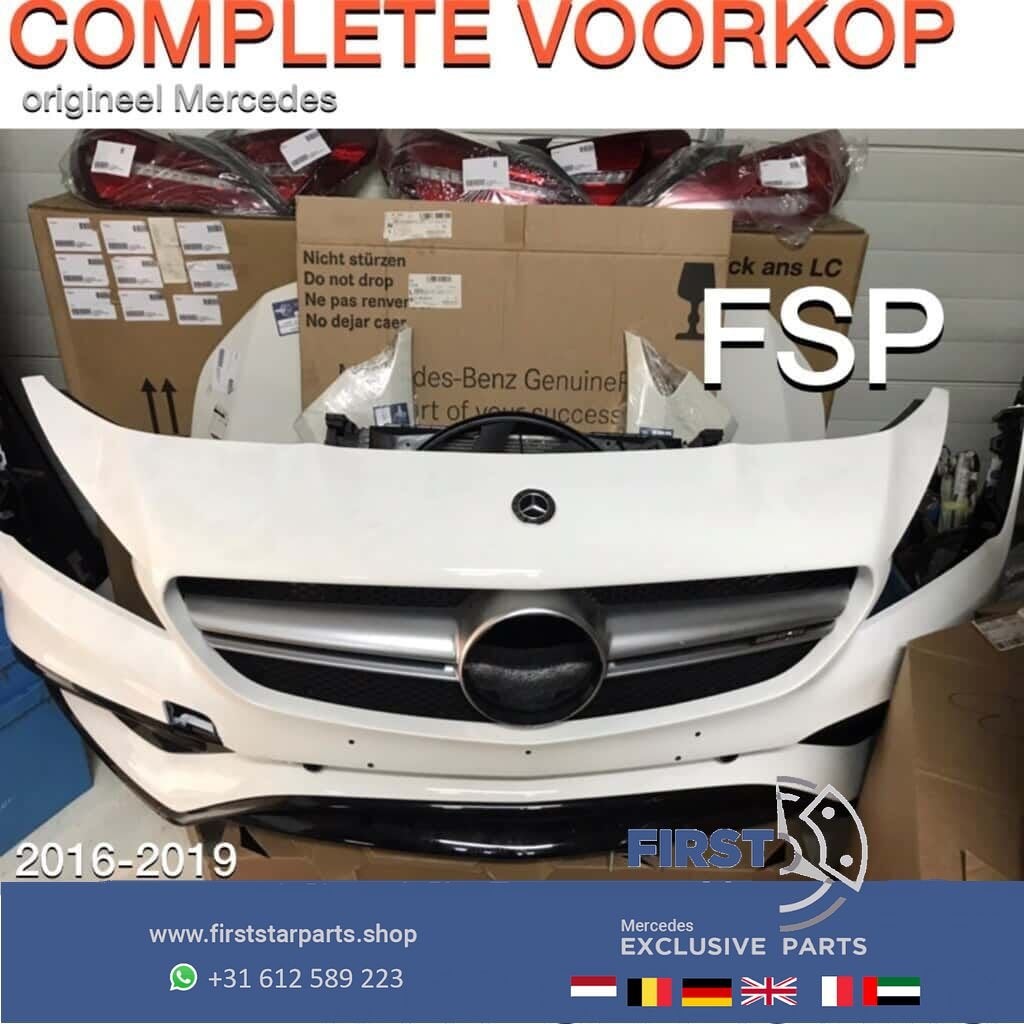 W117 X117 CLA 45 AMG FACELIFT VOORKOP WIT Mercedes 2016-2020, Gebruikt, -, Voor, Ophalen of Verzenden
