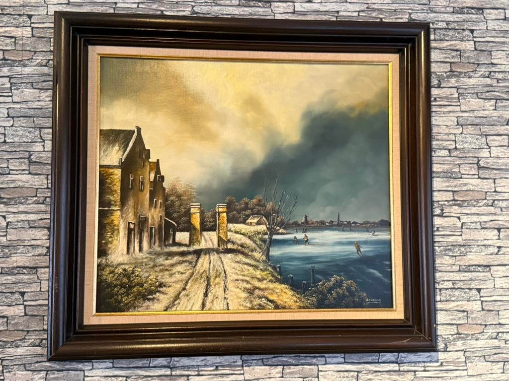 Schilderij de bock, Antiek en Kunst, Ophalen