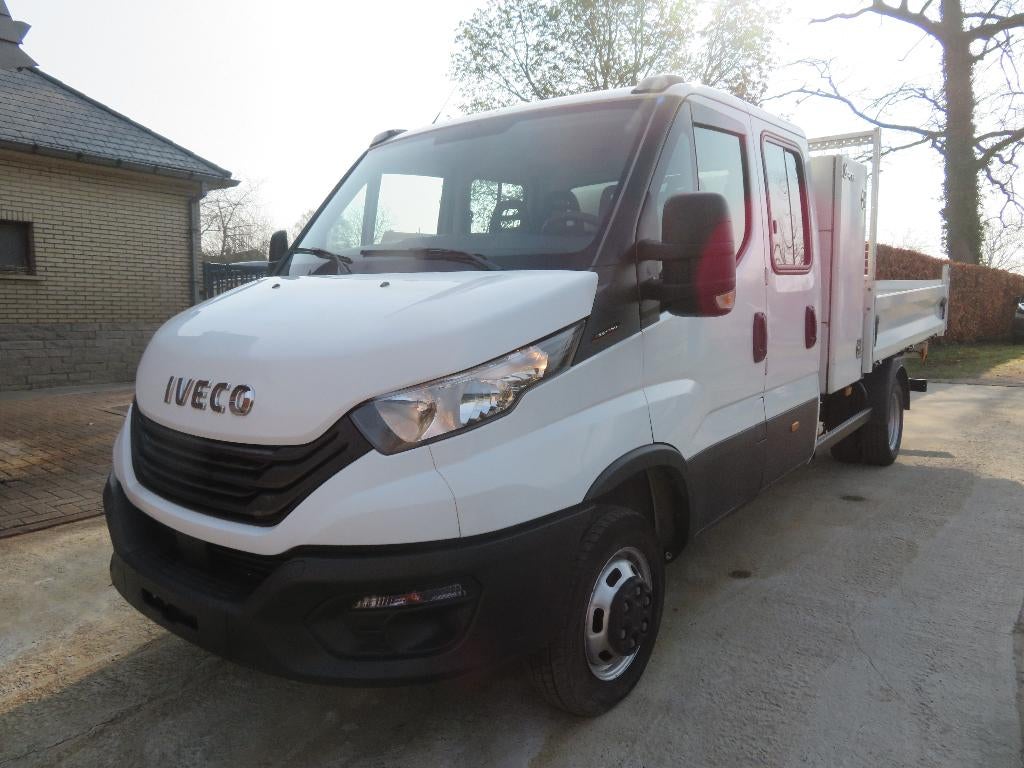 Iveco Daily 35C16 3.0 - Dubbel cabine - Kipper - 2022 - €6d, Autos, Camionnettes & Utilitaires, Achat, Iveco, Boîte manuelle, Noir