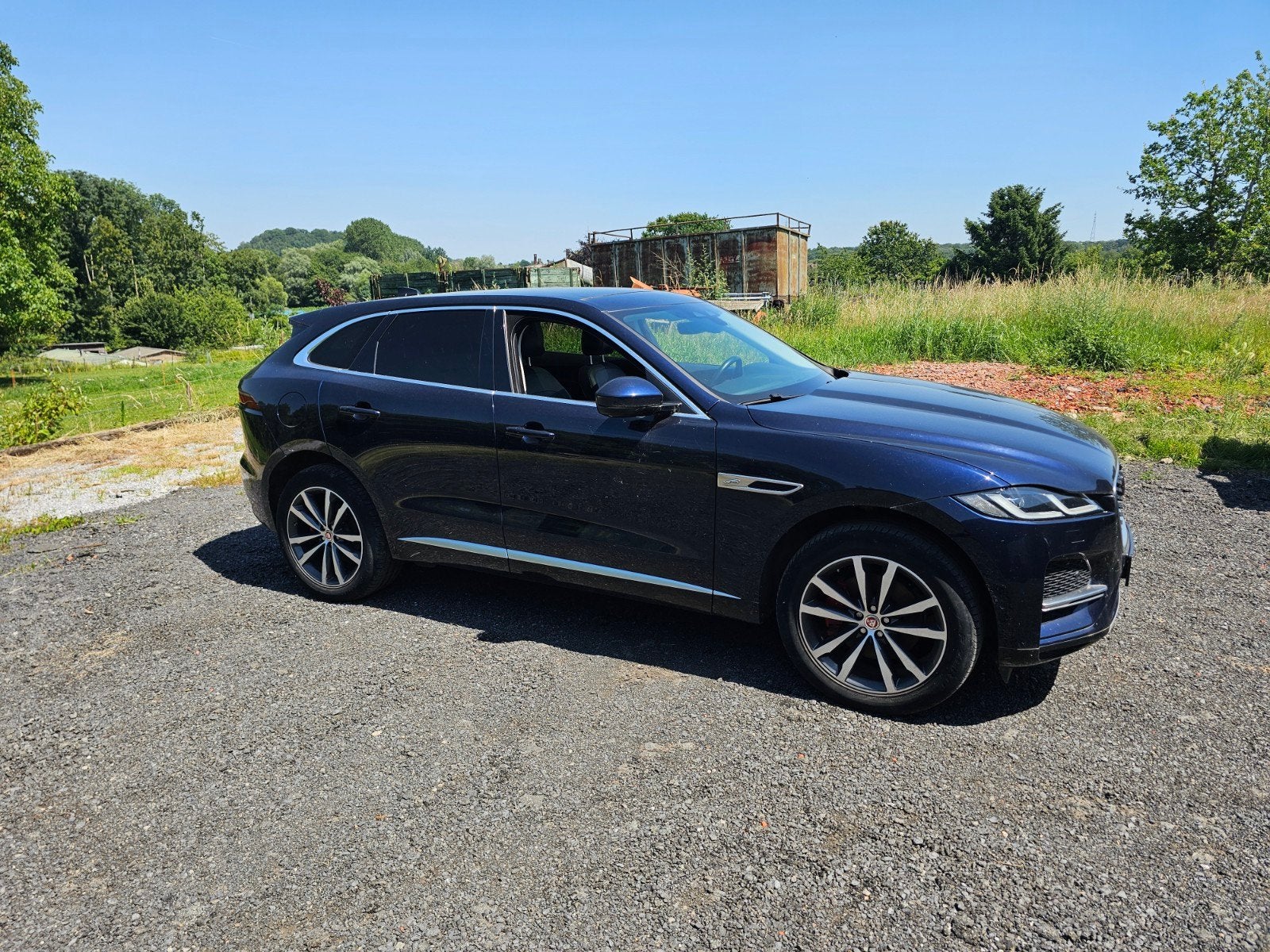 Jaguard f pace, Auto's, Automaat, Blauw, Leder, Particulier