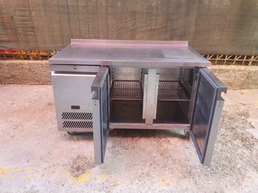 Williams koelwerkbank inox op wieltjes, 140 cm, Ophalen of Verzenden, Gebruikt, Koelen en Vriezen