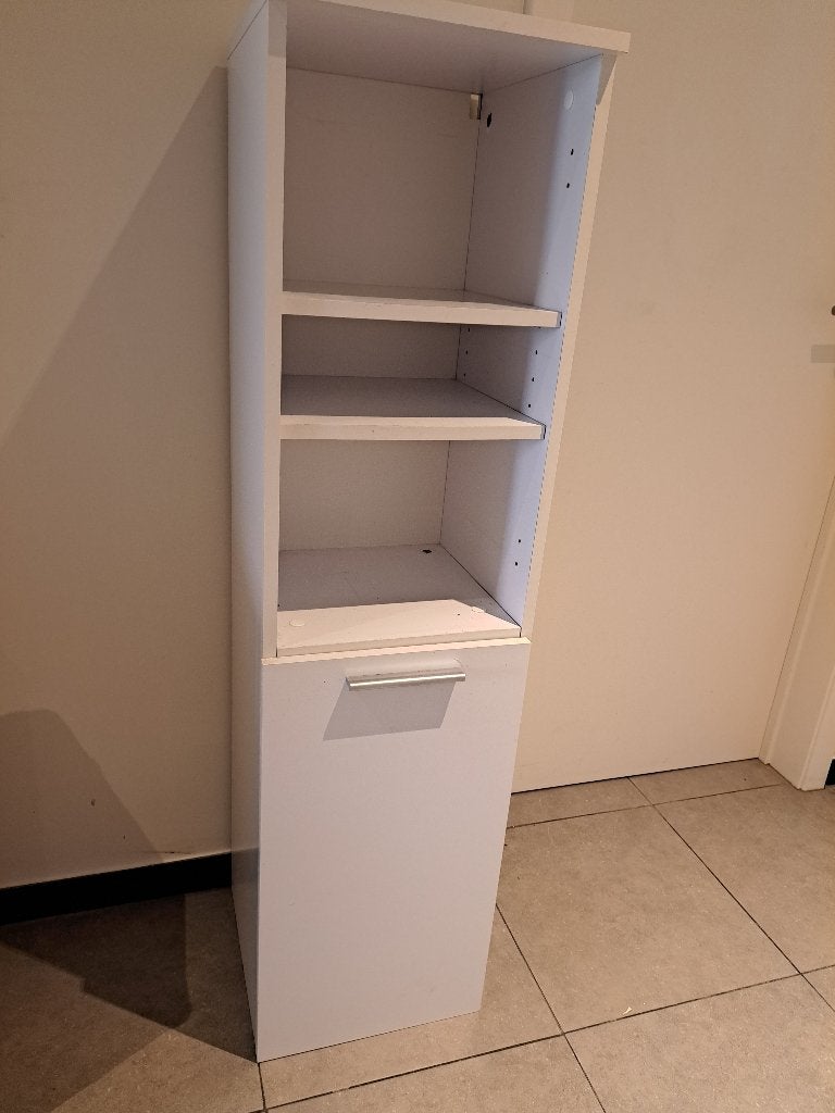 wit kastje, Ophalen, Gebruikt, 100 tot 150 cm, Minder dan 25 cm