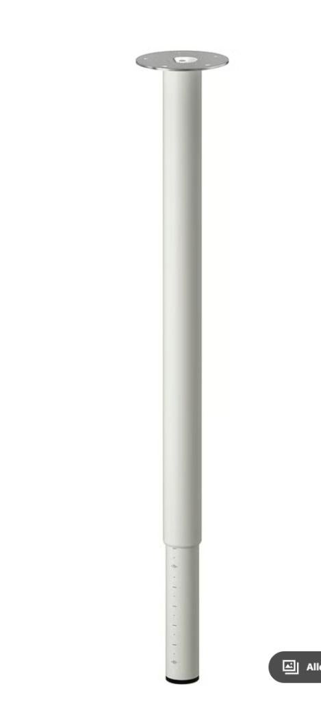 4 witte tafelpoten olov ikea, Ophalen, Tafelpoot, 50 tot 100 cm, Rond