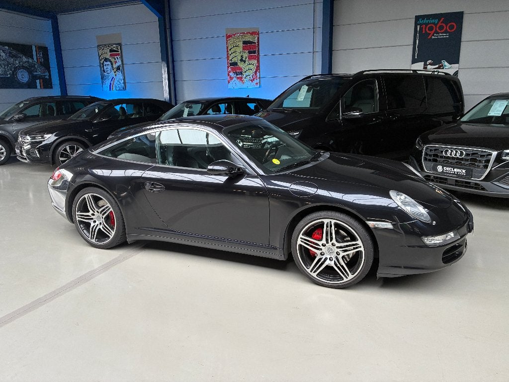 Porsche Targa 4S, Auto's, https://public.car-pass.be/vhr/b183f8ed-6006-431f-9401-e7d64cac0dde, Zwart, Zwart, Leder
