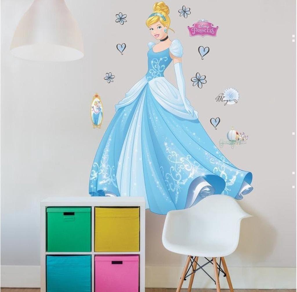 SALE | Disney Princess Assepoester XXL Muursticker, Enfants & Bébés, Chambre d'enfant | Aménagement & Décoration, Neuf, Décoration murale