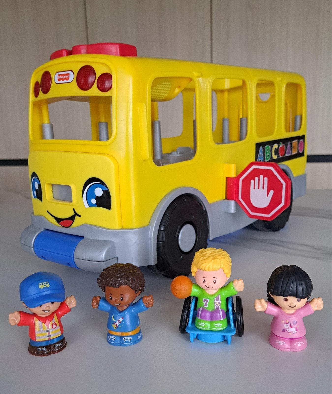 Fisher price Little people grote schoolbus, Kinderen en Baby's, Ophalen of Verzenden, Met licht