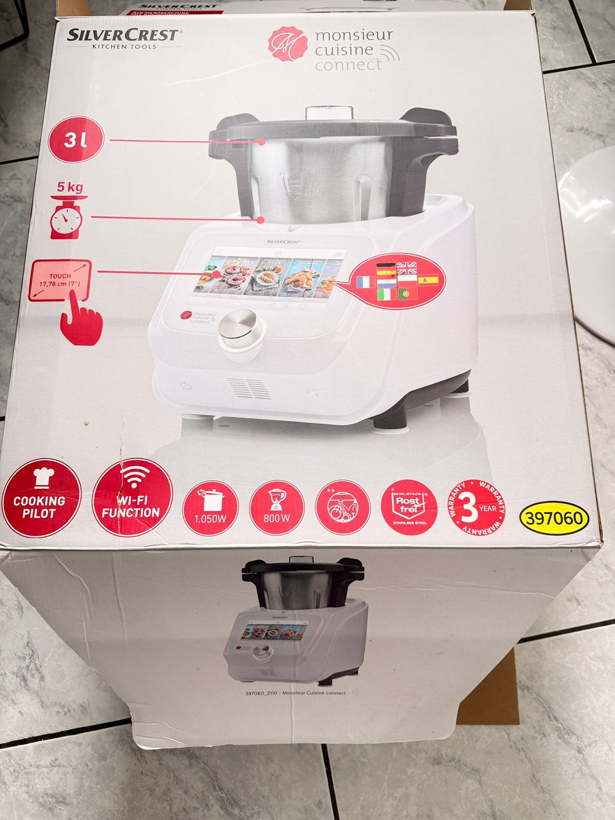 Monsieur cuisine connect, 2 tot 3 liter, Ophalen, Nieuw, 3 snelheden of meer