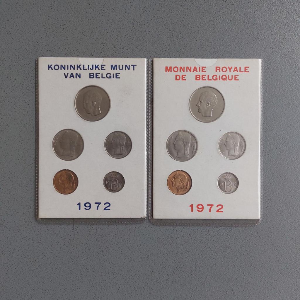 Coffrets / Pièces de monnaie / Belgique / 1972 FR + VL / FDC, Timbres & Monnaies, Enlèvement ou Envoi, Monnaie en vrac