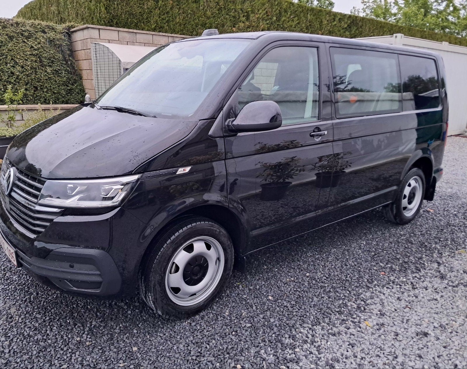 VW Transporter T6.1, Auto's, Automaat, Zwart, Zwart, Diesel