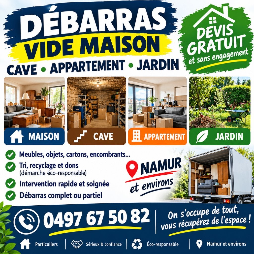 Vide maison  vide encombrants nettoyage, Enlèvement