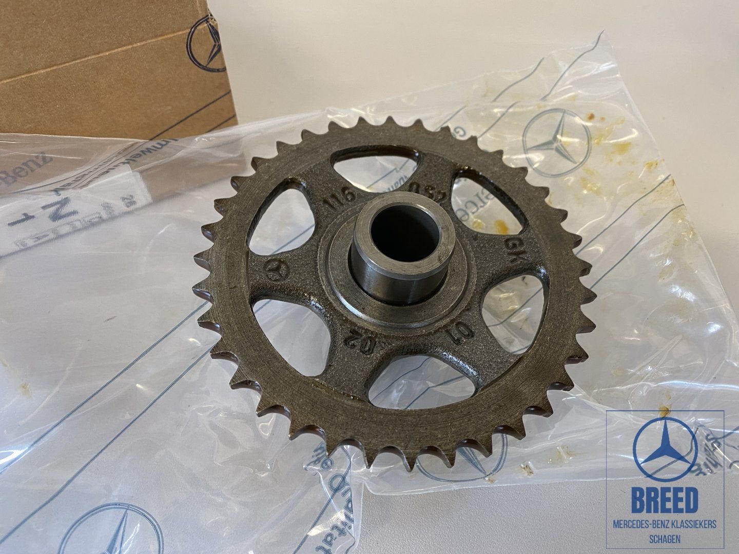 NOS tandwiel distributieketting Mercedes-Benz M116 R107 W126, -, Nieuw, Ophalen of Verzenden, -