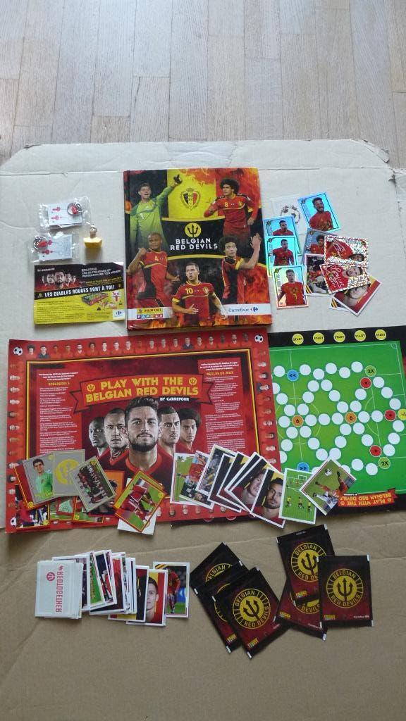 Red Devils - Lot: Album + Chromos + table de jeu + porte-cle, Collections, Enlèvement ou Envoi, Neuf, Jeu