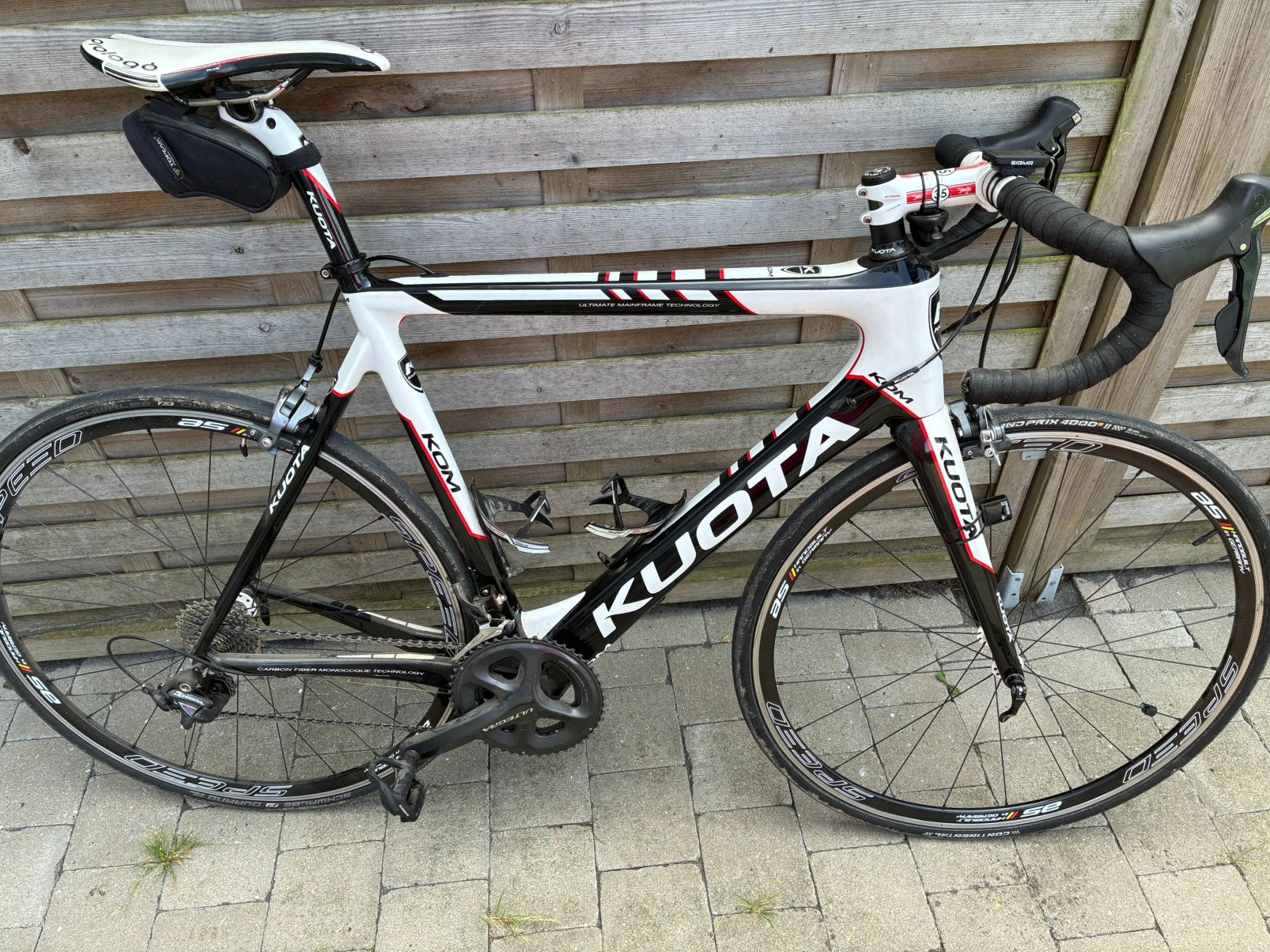 Kuota KOM carbon koersfiets – maat XL, Enlèvement, Comme neuf, Carbone