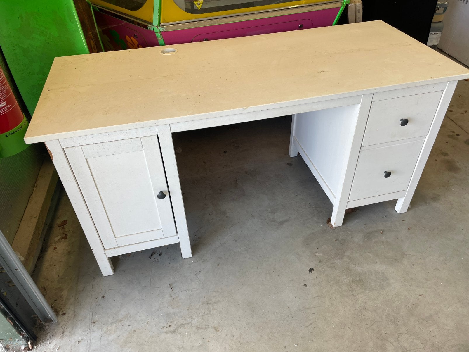 Bureau avec 2 tiroirs et armoire par Ikea, Enlèvement, Utilisé, IKEA