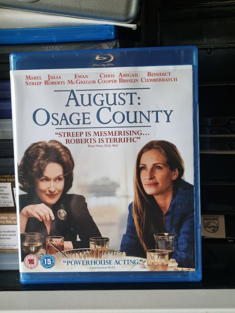 August Osage County, Meryl Streep, Julia Roberts, Blu-ray, Enlèvement ou Envoi
