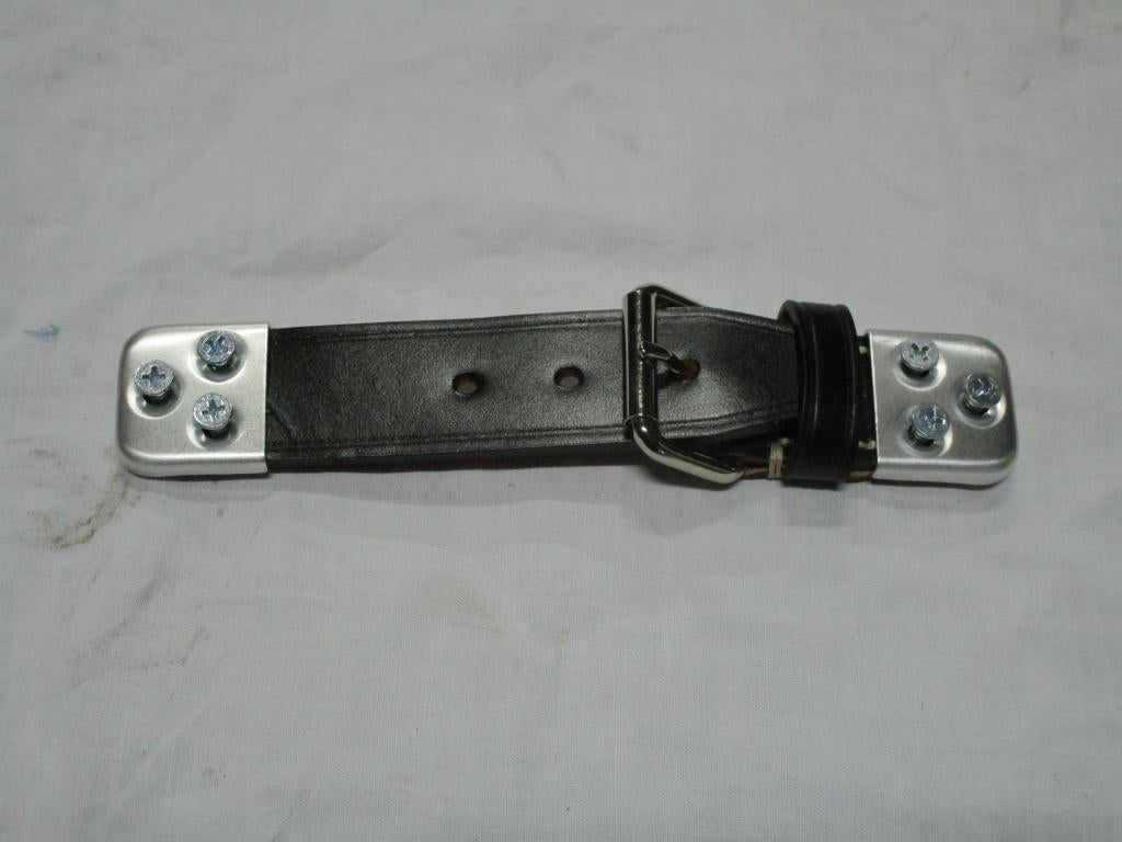 bonnet strap TAN, zwart leder Classic Mini e.a..., Auto-onderdelen, Carrosserie, Ophalen, Voor, Motorkap, Nieuw