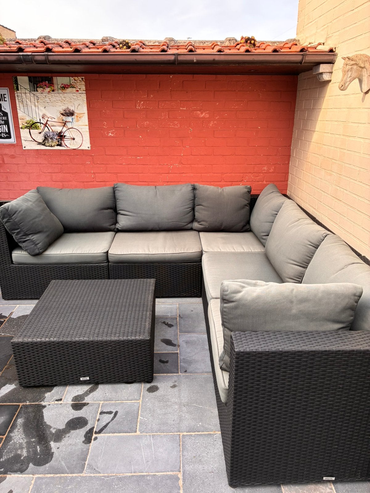 Amari loungeset, Tuin en Terras, Ophalen, 5 zitplaatsen, Kunststof, Gebruikt
