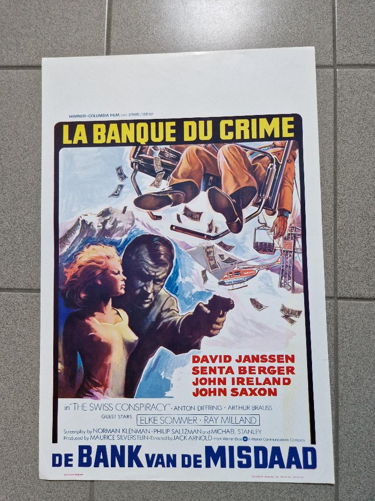 filmaffiche The Swiss Conspiracy Senta Berger filmposter, Enlèvement ou Envoi, Rectangulaire vertical, A1 jusqu'à A3, Comme neuf