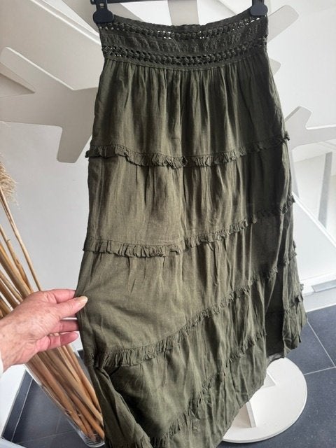 Jupe longue kaki Calzedonia taille M, Vêtements | Femmes, Enlèvement ou Envoi, Taille 38/40 (M)