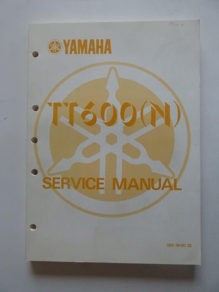 YAMAHA TT600 (N) WERKPLAATSHANDBOEK (59X-28197-20), Motoren, Ophalen of Verzenden, Yamaha
