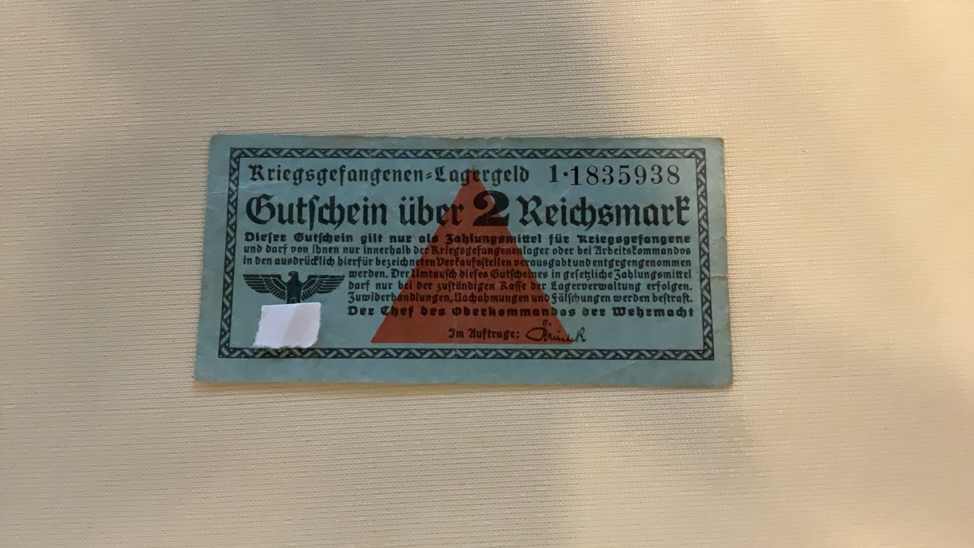 Duits krijgsgevangenen 2 reichsmark, Ophalen of Verzenden