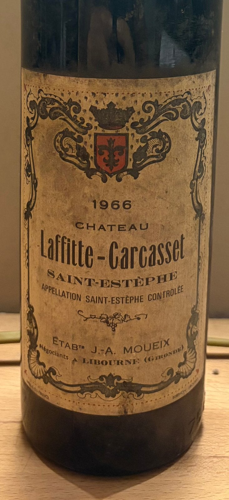 Château Laffitte-Carcasset – Saint-Estèphe – jaargang 1966, Ophalen of Verzenden, Zo goed als nieuw