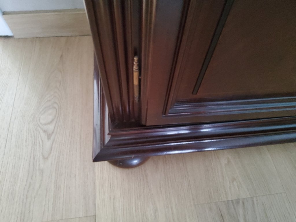 Volledige eetplaats in acajoux., Enlèvement, Utilisé, Klassiek