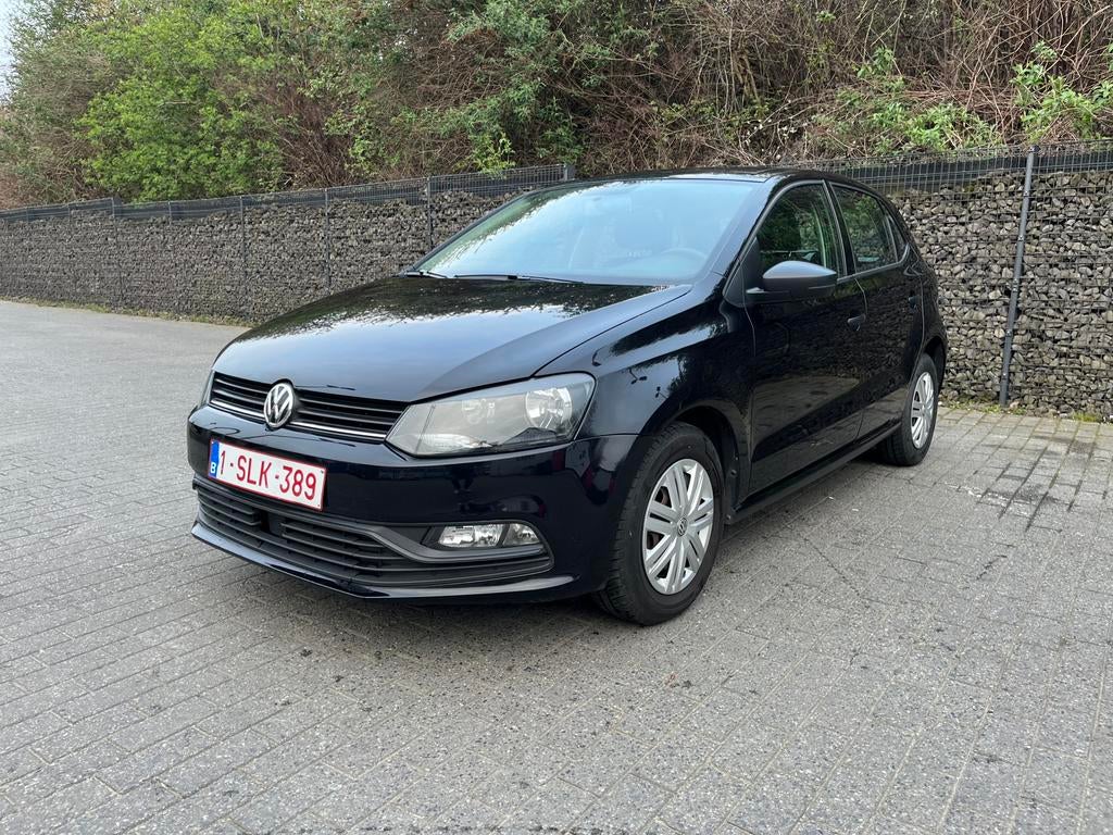 Volkswagen Polo 1.0i Trendline BMT, Auto's, 4 zetels, Stof, Zwart, 5 deurs