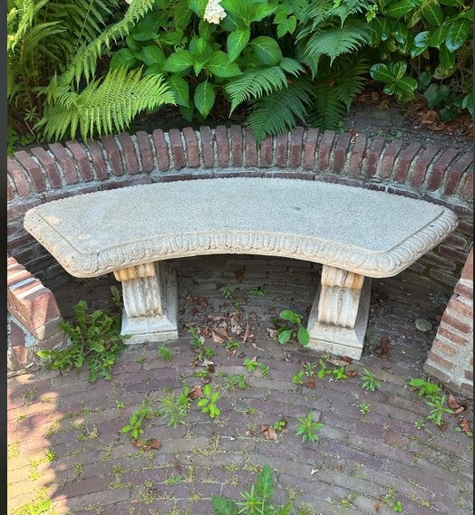 Cement Tuinbank x 4, Jardin & Terrasse, Bancs de jardin, Enlèvement, Comme neuf, Autres matériaux