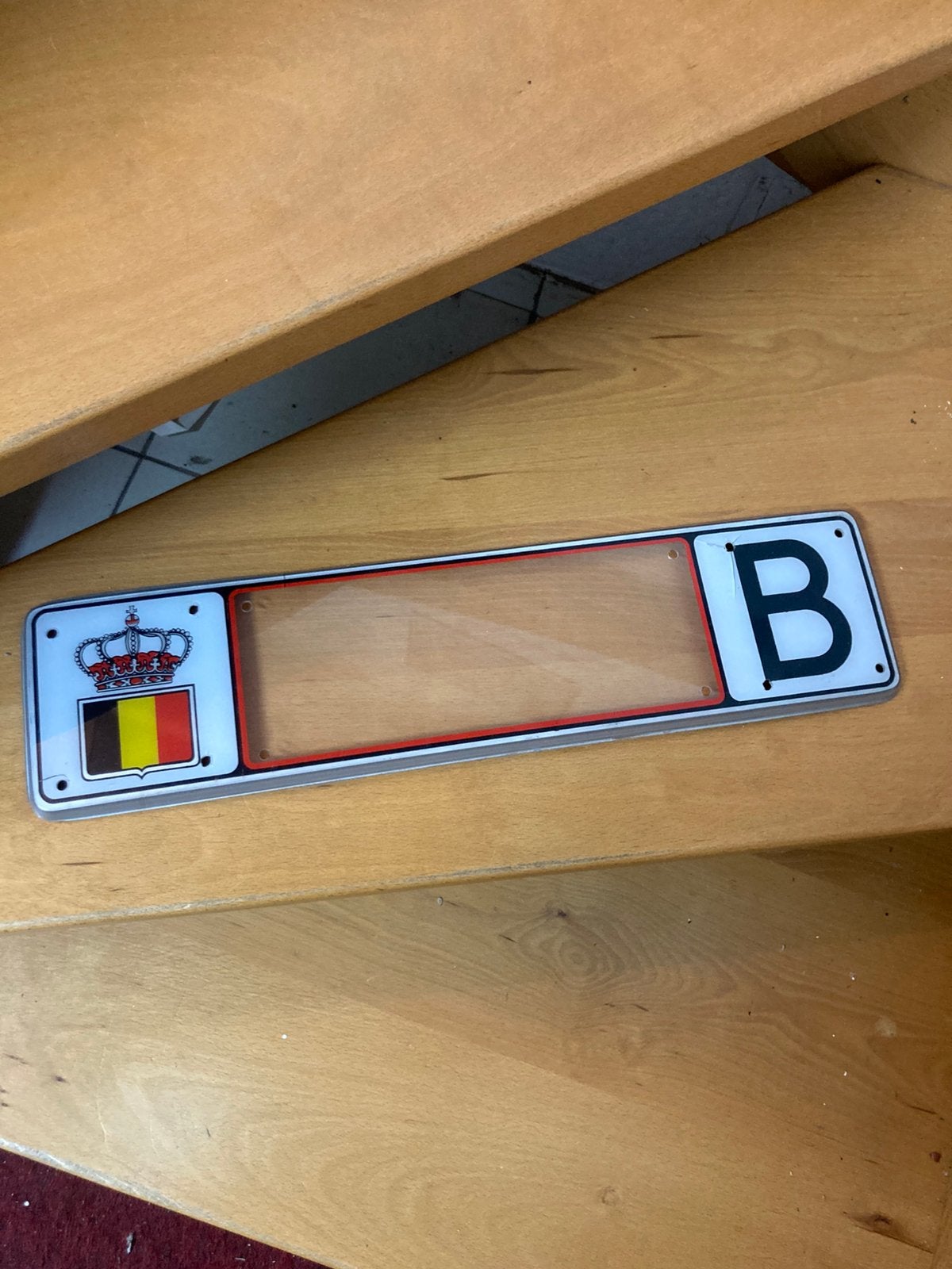B Belgique porte plaque, Enlèvement ou Envoi, Comme neuf